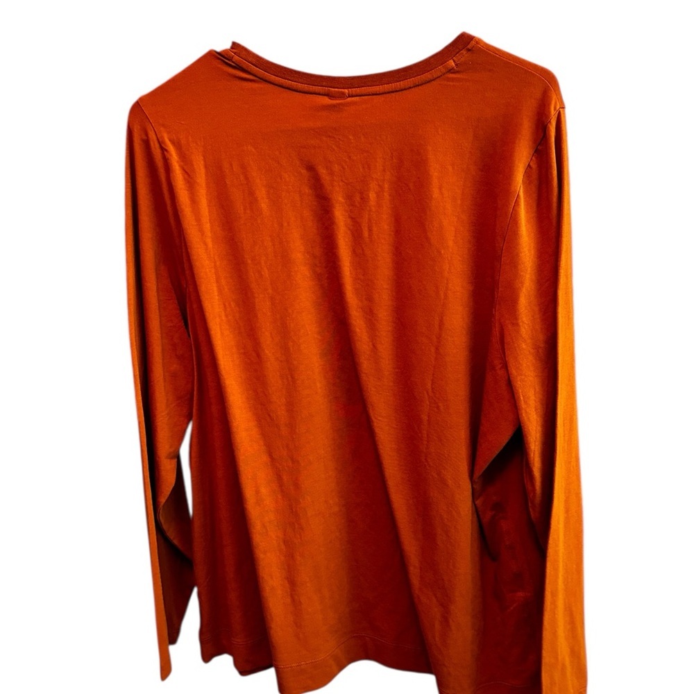 NWT Athleta Burnt Orange Long Sleeve Top - Picture 3 of 4